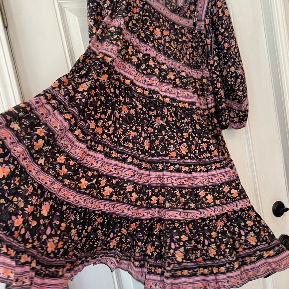 Arnhem Bloom Blouse and Midi Skirt Set in Nightshade floral black  medium Euc - Picture 6 of 11